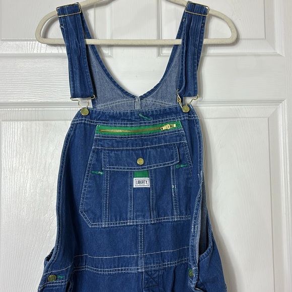 LIBERTY denim bib overalls for men size 42x30 100% Cotton - Picture 3 of 12
